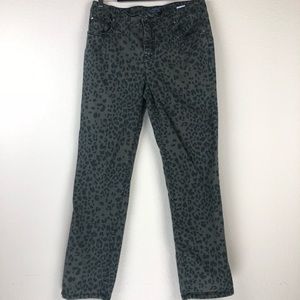 Cheetah Print Capri Jeans